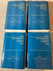 Tennessee Digest 2D Descriptive Word Index A – Z ￼2020 West’s
