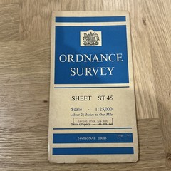 CHEDDAR AXBRIDGE Ordnance Survey Sheet ST45 1:25,000 1959 National Grid Weare