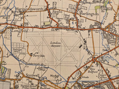 Ordnance Survey London SW Sheet 170 1945 / 1948 with later corrections cloth map