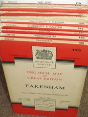 OS Ordnance Survey 1″ Seventh Series Maps – very good condition, 1960s on paper