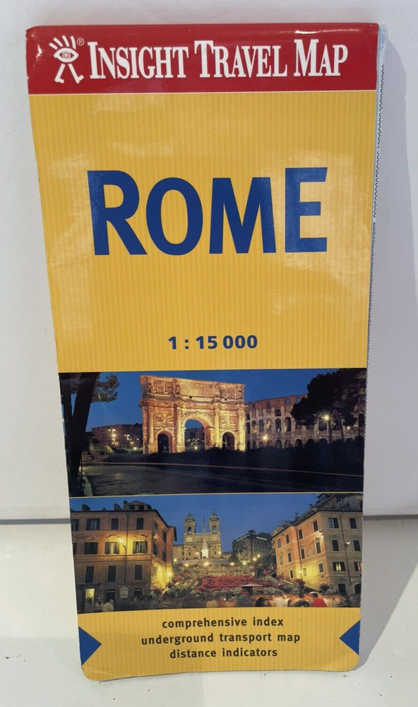 Insight Travel Map – Rome – 1:15000 – 1 inch = 0.2 miles