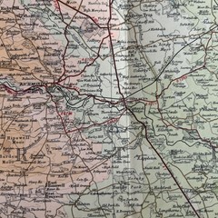 TEESDALE Bartholomew Revised Contoured Half Inch Map sheet 35 Paper 1952 THIRSK