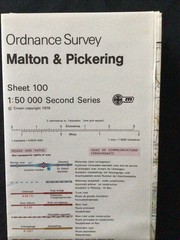 MAP – Ordnance Survey 1:50 2nd Series 1980 -Malton & Pickering #100 (8715)