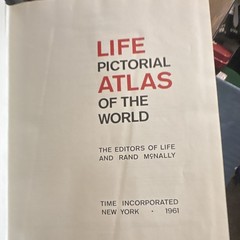 Editors of LIFE LIFE Pictorial Atlas of the World 1961 Hardcover, Time Inc NY