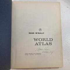 World Atlas Book Imperial Edition by Rand McNally 1965 MCMLXV Maps MCM Reference