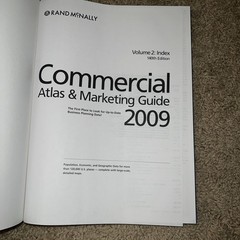Commercial Atlas & Marketing Guide 2009, Volume 2, 140th Edition OVERSIZED