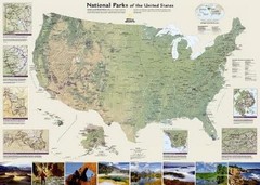 Nat Geo Maps National Parks of the United States Map [Laminate (Map) (UK IMPORT)