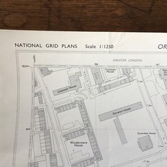 O.S. Map of Part of East London 1: 1,250 Scale Flat Map TQ 3682 SE