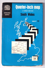 SOUTH WALES – Ordnance Survey Quarter Inch Map