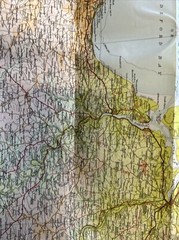 NORTH DEVON Bartholomew Half Inch Map – No 3 1968 Barnstaple Exeter