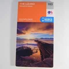 Lizard : Falmouth & Helston – OS Explorer Map 103 – Ordnance Survey – Cornwall