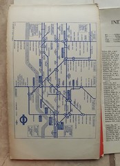 Vintage Geographia Map of LONDON 4.2 Inch to 1 Mile 1:15,000 1950s? Tube Bus Map