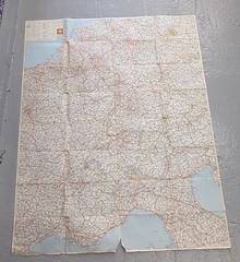 Vintage 1966 Shell Touring Road Map Europa Europe