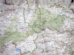 Cartina guida turistica mappa carta stradale piemonte valle d’aosta 1:250000