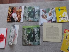 Vintage job lot tourist guides maps Belgium touring map hostellers youth Italy