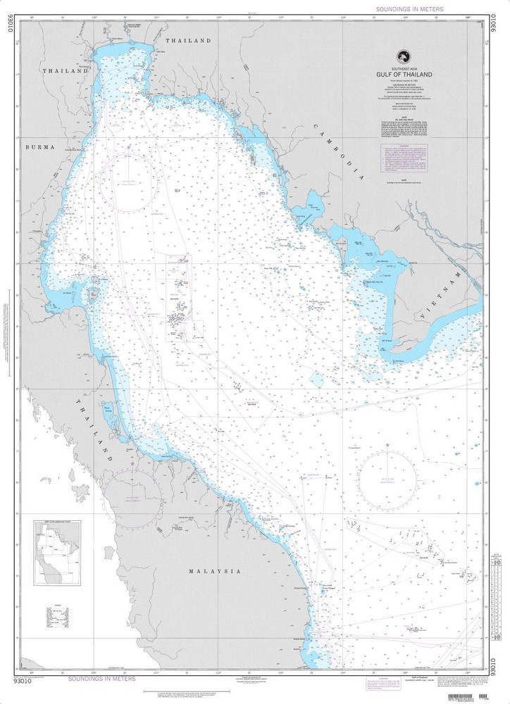 Gulf of Thailand | NGA Chart 93010
