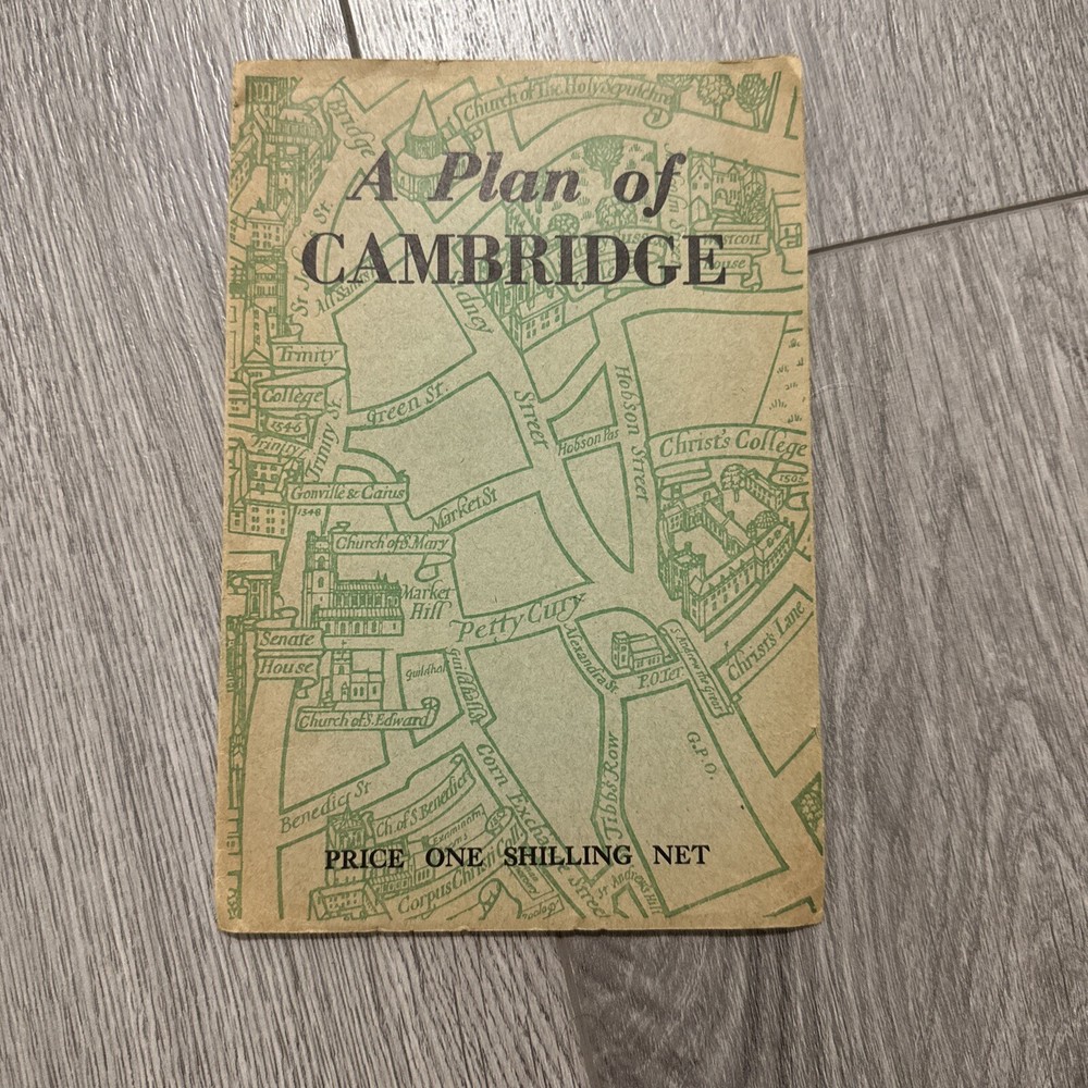 GUIDE MAP CAMBRIDGE W Heffer & Sons Trinity College Selwyn