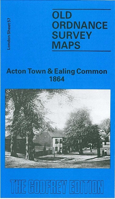 Ealing Common & West Acton 1864, 1894 or 1934 London Sheet 57
