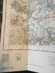 1960 Ordnance Survey Seventh Series One Inch London North West Cloth Map 160