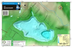 Beauchamp Lake | Waterproof Chart | 12 x 18