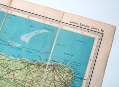 Bartholomews Half Inch Contoured Map Sheet 10 Kent 1947 Cartography