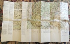 Vintage 1968 Map of the Pfalzerwald Nature Park – RV Nr.15 – inc Walk Directory