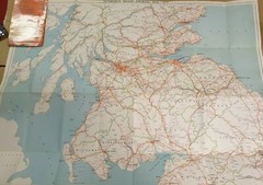 Job Lot 14 Maps Barnett’s, Dunlop Width of Road series, Geographia cloth & paper