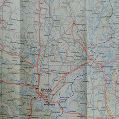 Touring map of Bangladesh – 1:750,000 scale – International Travel Maps
