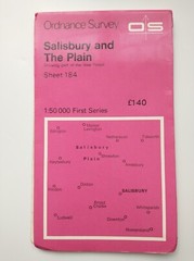 OS 1:50,000 Landranger Sheet 184 Salisbury and The Plain, 1974