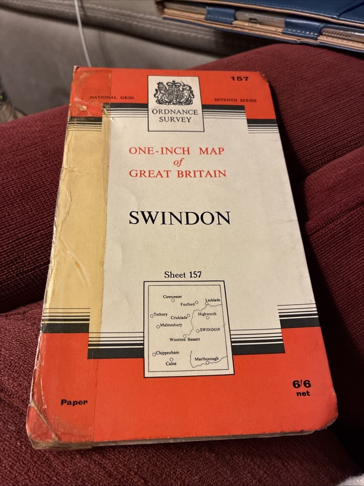 One inch map of Swindon, Great Britain, 7th series