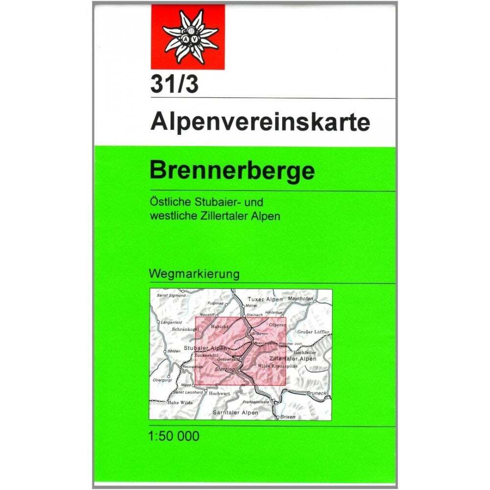 Austria/Italy 1:50k Stubaier Alpen 31/3: Brennerberge Ski & Walking Map