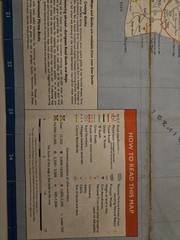 Vintage 1965 Esso Road Map South and East England Price Sixpence Traffic Signs