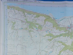 Exmoor Ordnance Survey Outdoor Leisure 9, 4cm- 1km 2.5in to 1 mile DOUBLE SIDED