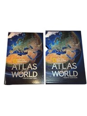 National Geographic Atlas of the World Tenth 10th Edition Hardcover 2015 Map
