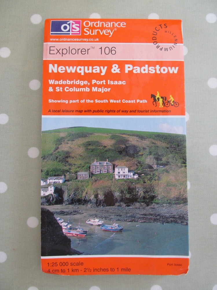 OS EXPLORER MAP 106 NEWQUAY & PADSTOW ORDNANCE SURVEY