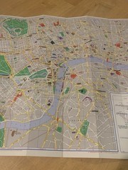 Vintage London Map Geographic Wiggins Teape Group Advertising London Underground