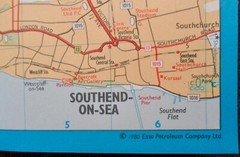 Vintage Esso Roadmap No.2 South – East England and Wales 1980 – EX – + CITY MAPS