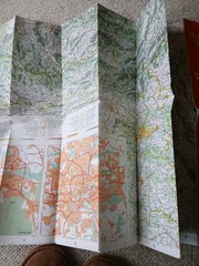 Michelin fold out Road Map no. 976. For Czech Republic. Slovak Republic. 1996
