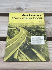 Autocar Town Maps Book Vintage Retro Mid Century Item Souvenir Geography 9
