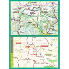 Spain Pyrenees Ordesa & Monte Perdido Parque Nacional Hiking Map GR11 with info