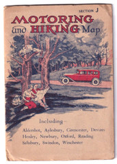 MOTORING & HIKING MAP : SECTION J – Published 1937 W. & A.K. Johnston