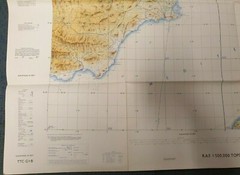 Topographic Tactical Chart Alicante Spain TTC GI-B Large Map 1:500000 Pilots Sea