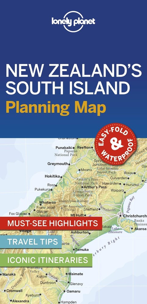 Lonely Planet New Zealand’s South Island Planning Map