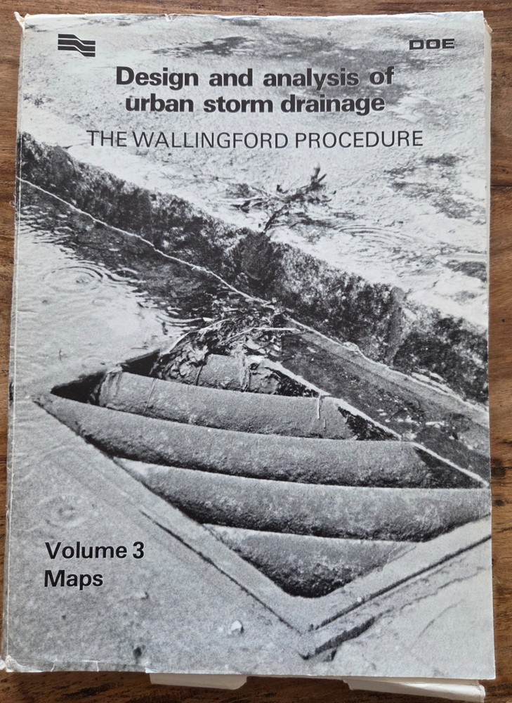 Storm drainage design maps – The Wallingford Procedure