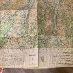 Ordnance Survey Map The Lake District One Inch Cloth 1948