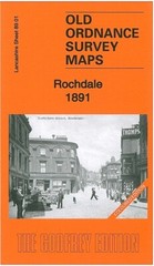 Rochdale 1891 (coloured) 1908 or 1928 Lancashire Sheet 89.01