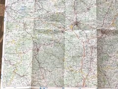 Large Recta Foldex 38″ X 52″ FRANCE & Partial Europe Map