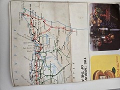 Vintage Road Map of the Algarve EVA Rent a Car Faro, Albufeira, Portimão, Lagos