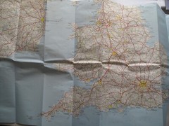 Vintage Michelin Road Map of Great Britain & Ireland – 1:400,000 – undated