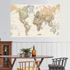 150x100cm Retro World Map Large Wall Poster Prints Office Home Art Decor